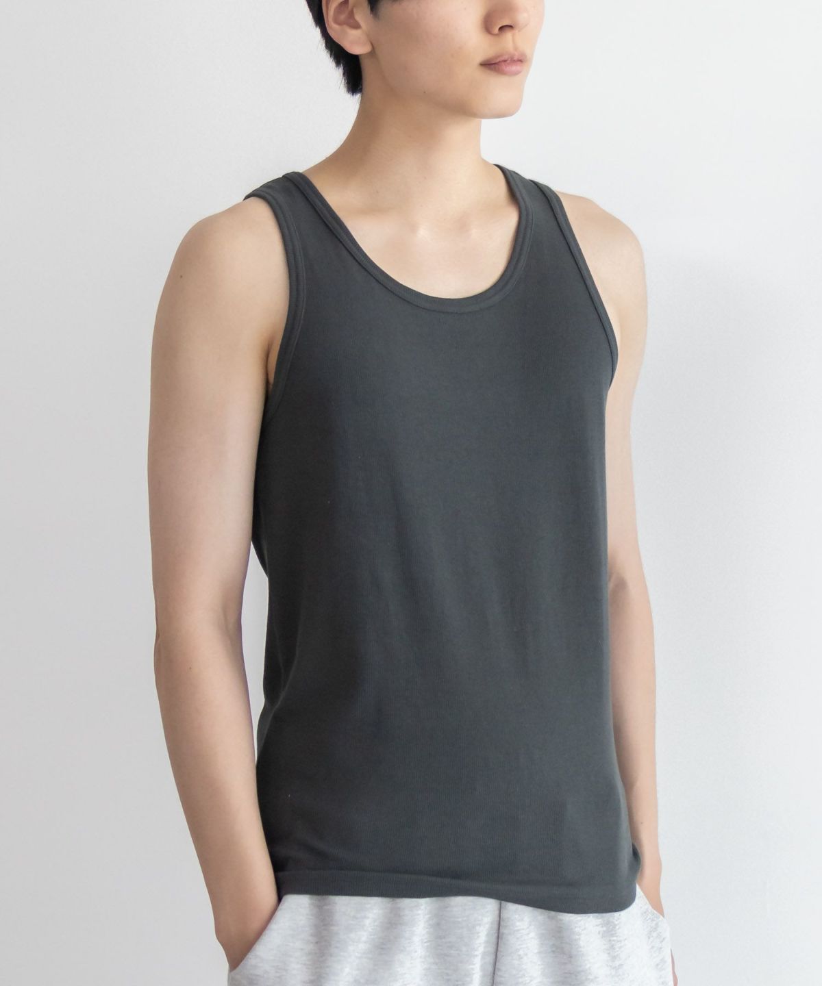 NAVY テレコタンクトップ メンズ ネコポス 対応商品