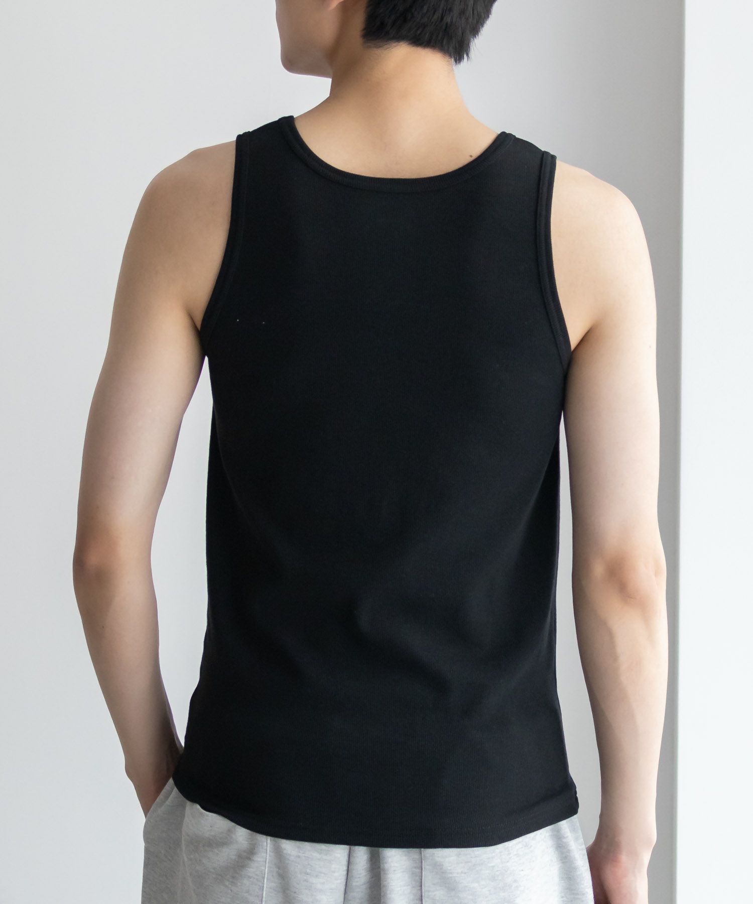 NAVY  テレコタンクトップ メンズ メール便 対応商品商品サムネイル-21