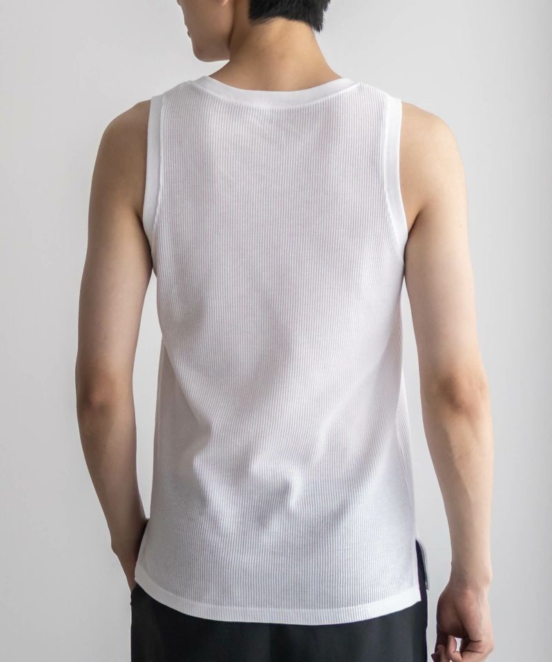 NAVY ワッフルロングタンクトップ メンズ メール便 対応商品商品画像-7