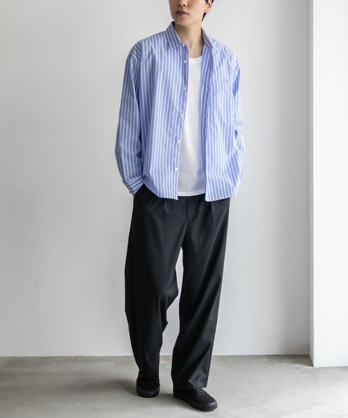 NAVY ワッフルロングタンクトップ メンズ ネコポス 対応商品