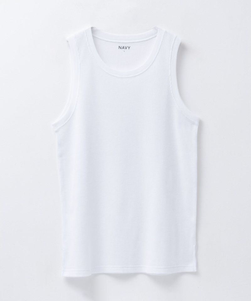 NAVY  ワッフルロングタンクトップ メンズ メール便 対応商品商品画像-13