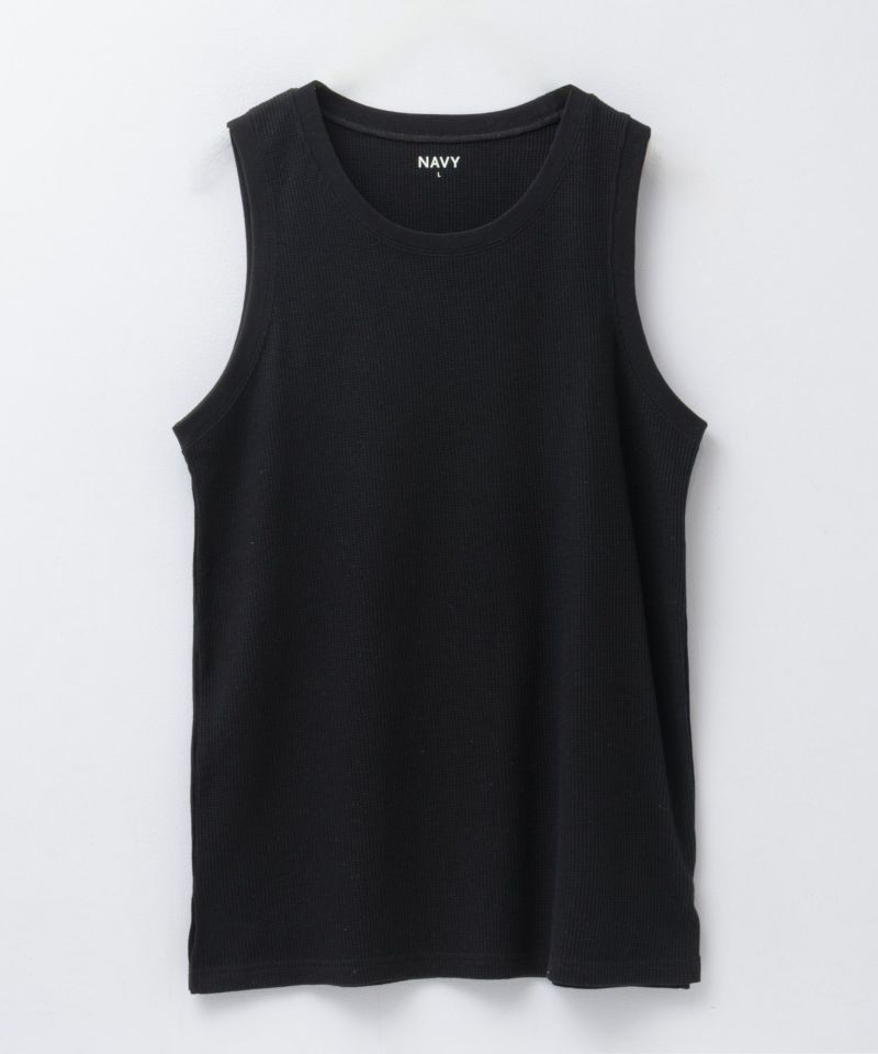 NAVY  ワッフルロングタンクトップ メンズ メール便 対応商品商品画像-15