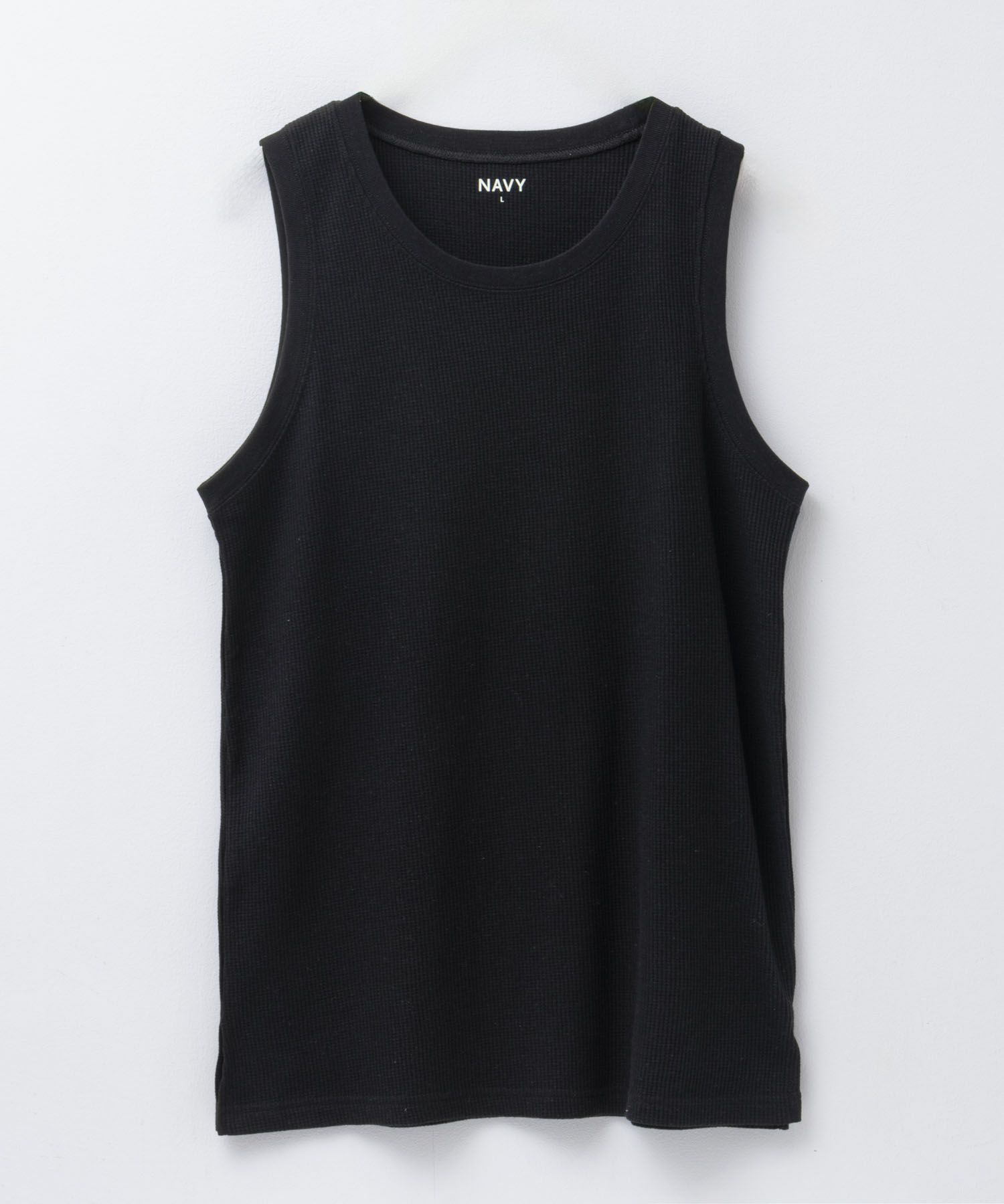NAVY ワッフルロングタンクトップ メンズ メール便 対応商品商品画像-15