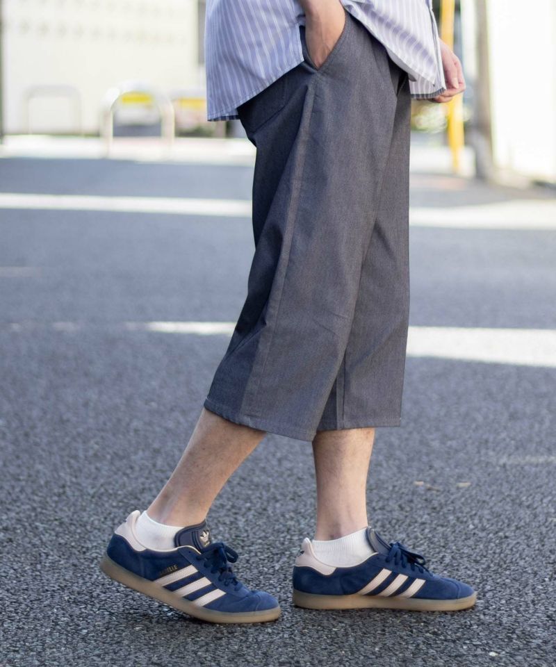 NAVY SARARI 裏メッシュドビークロップドパンツ メンズ商品画像-8