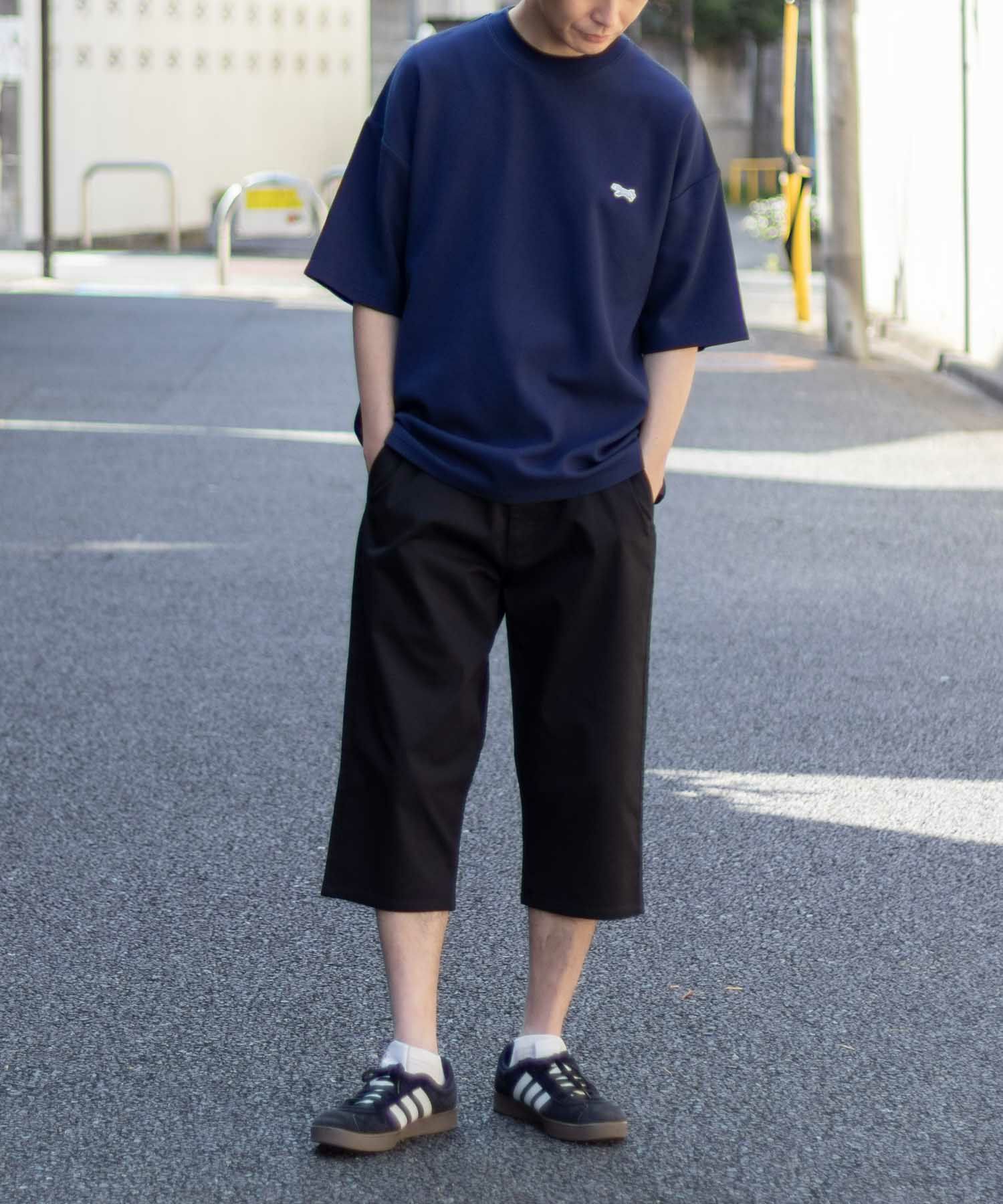 NAVY SARARI 裏メッシュドビークロップドパンツ メンズ