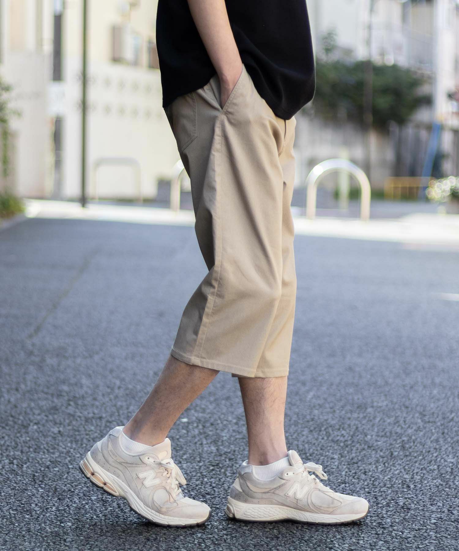 NAVY SARARI 裏メッシュドビークロップドパンツ メンズ