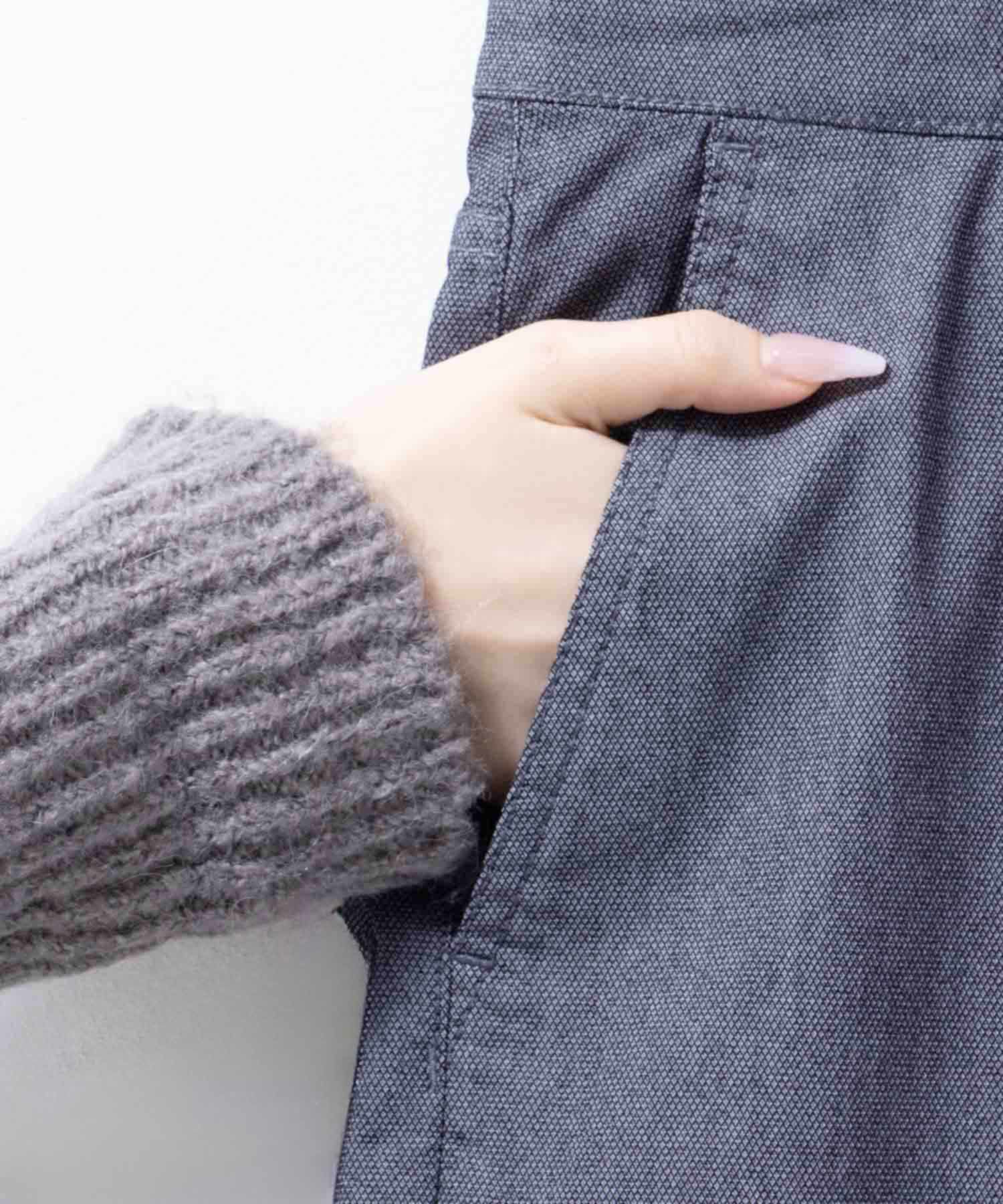 NAVY SARARI 裏メッシュドビークロップドパンツ メンズ