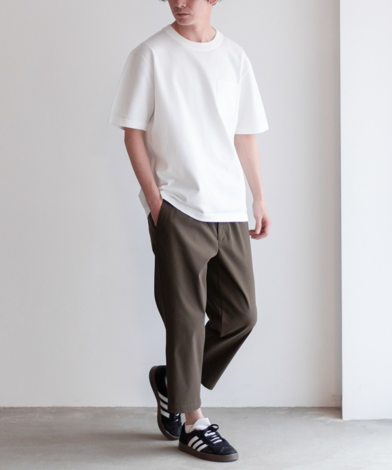 NAVY 毎日はきたくなるラクラクパンツ 「マイラク」クロップドパンツ メンズ