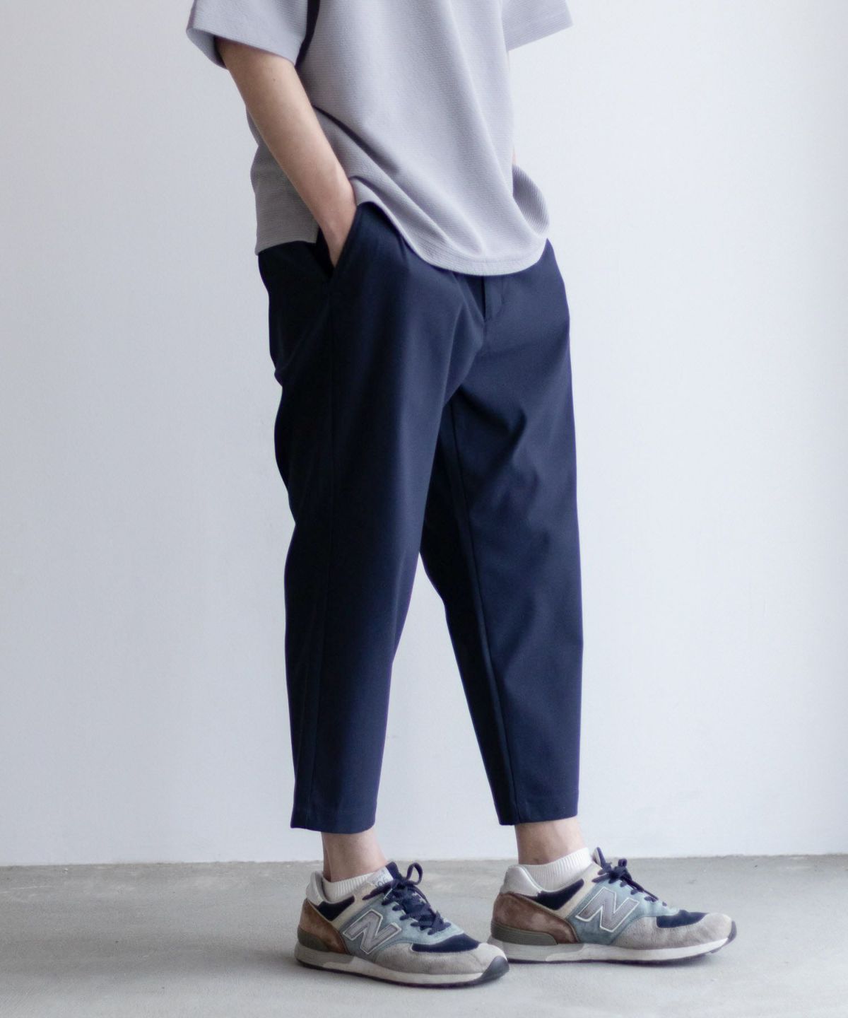 NAVY 毎日はきたくなるラクラクパンツ 「マイラク」クロップドパンツ メンズ