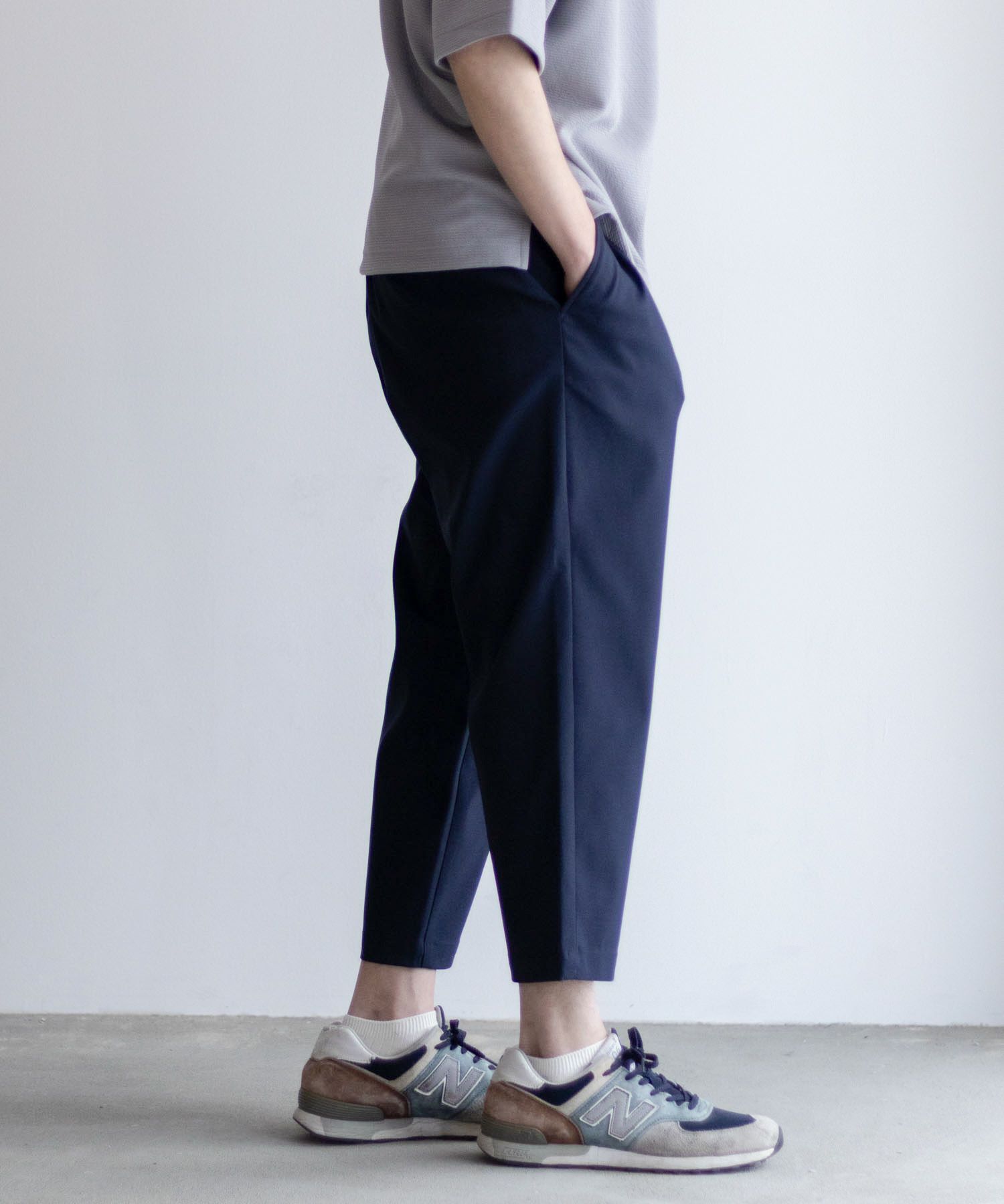 NAVY 毎日はきたくなるラクラクパンツ 「マイラク」クロップドパンツ メンズ