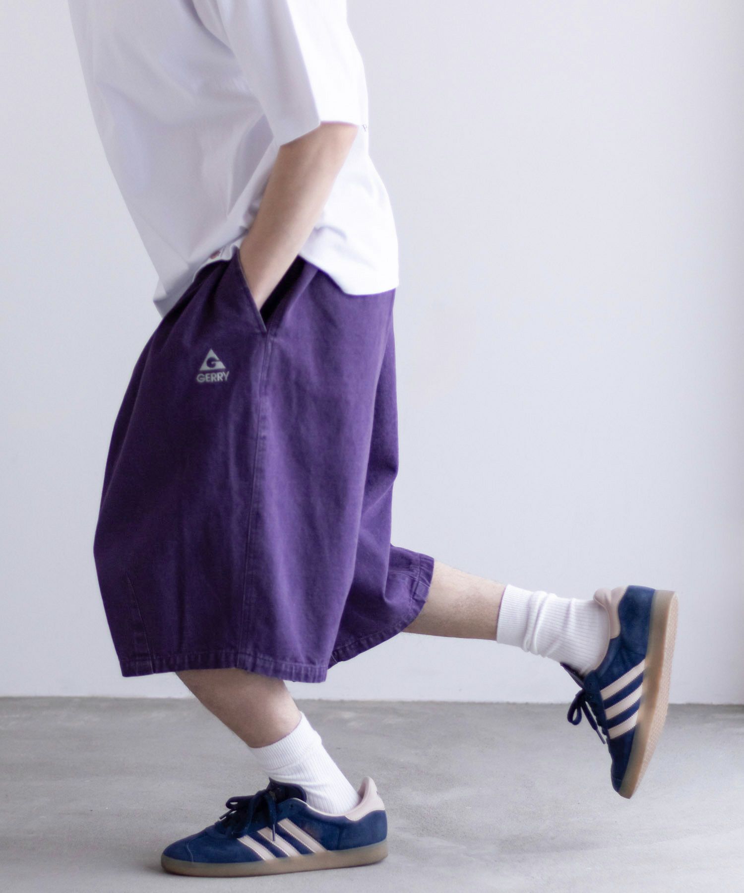 【WEB限定】GERRY タックワイドショートパンツ メンズ