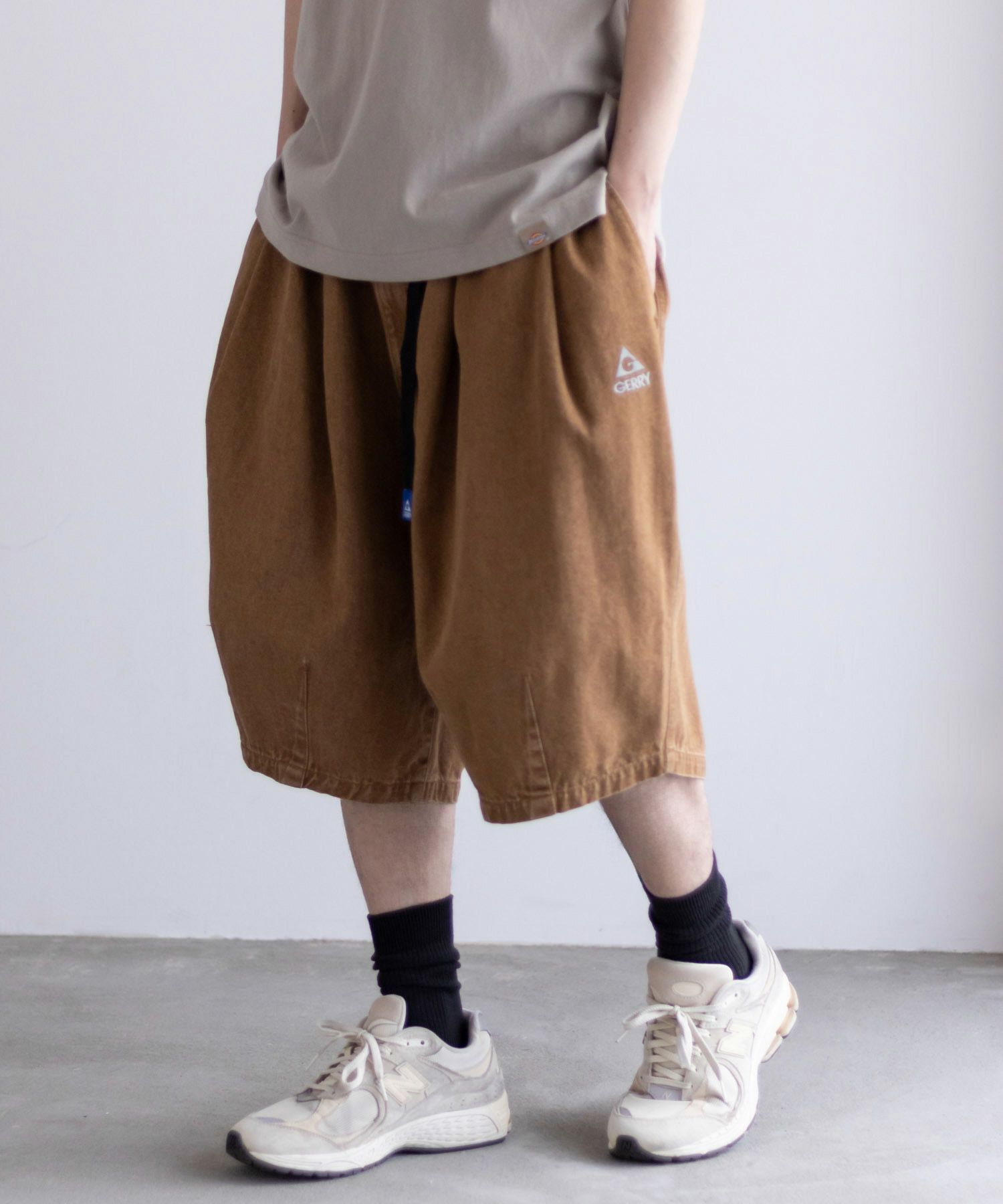 【WEB限定】GERRY タックワイドショートパンツ メンズ