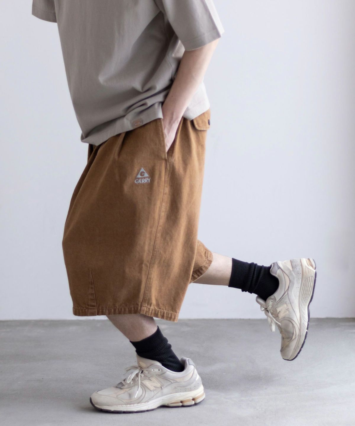 【WEB限定】GERRY タックワイドショートパンツ メンズ