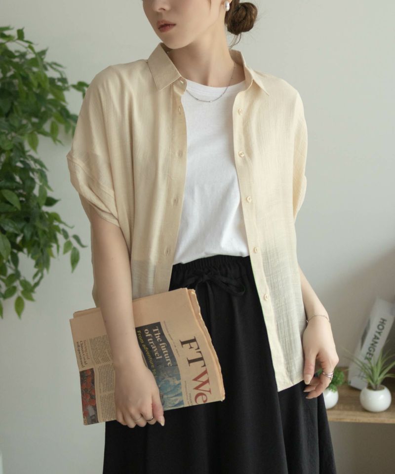 nAvy  袖リボン前開きシャツ レディース商品画像-6