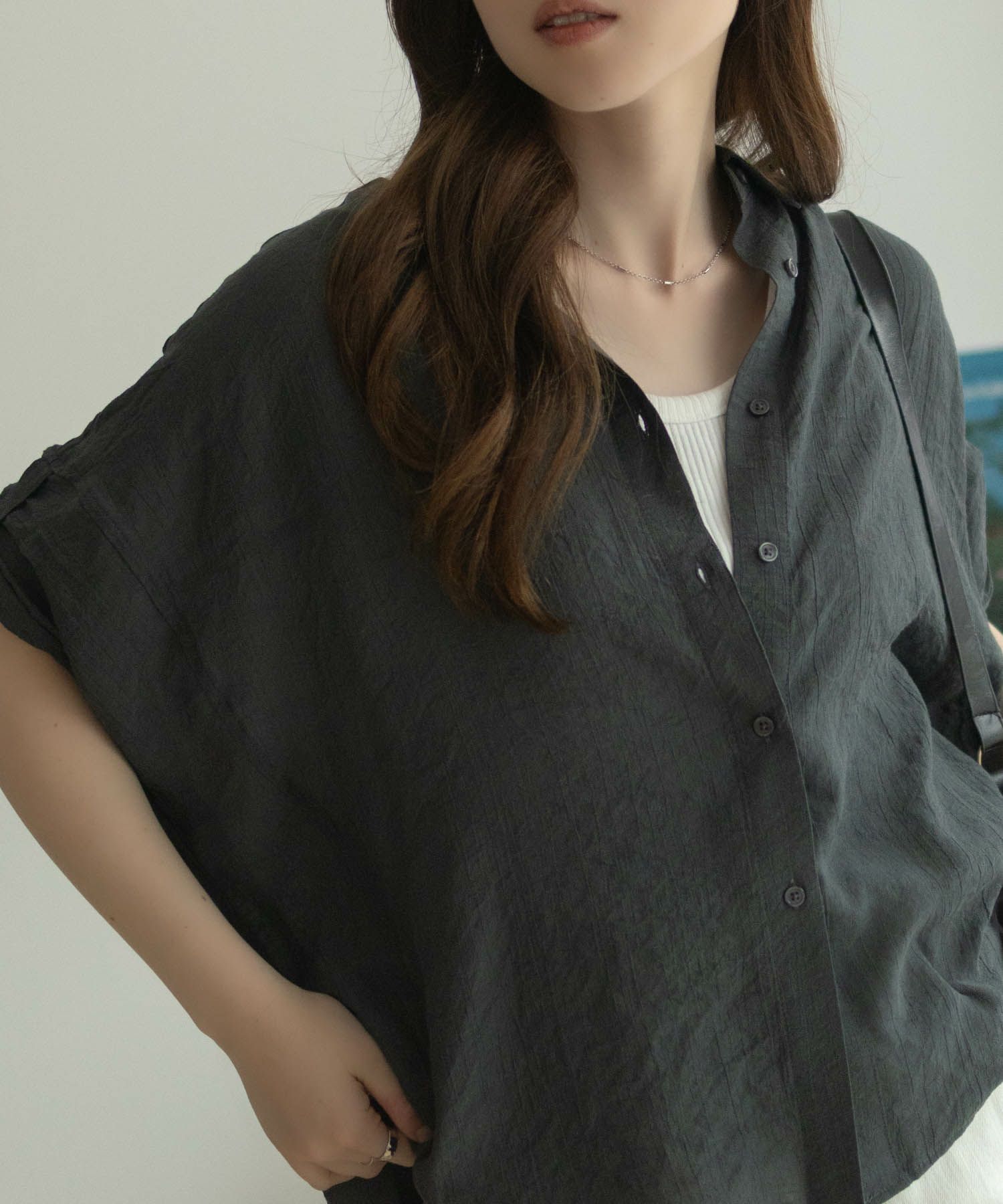 nAvy 袖リボン前開きシャツ レディース商品サムネイル-12