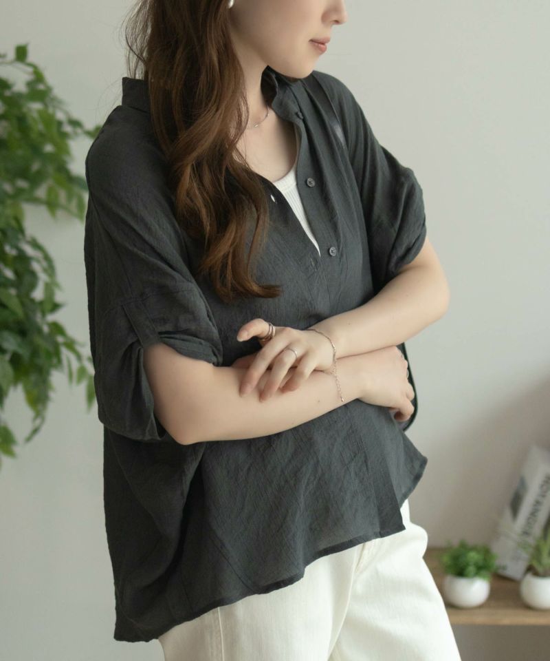 nAvy 袖リボン前開きシャツ レディース商品画像-13