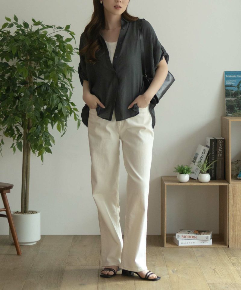 nAvy 袖リボン前開きシャツ レディース商品画像-15