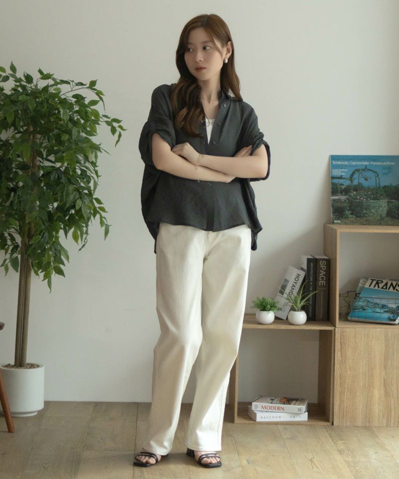 nAvy  袖リボン前開きシャツ レディース商品画像-30