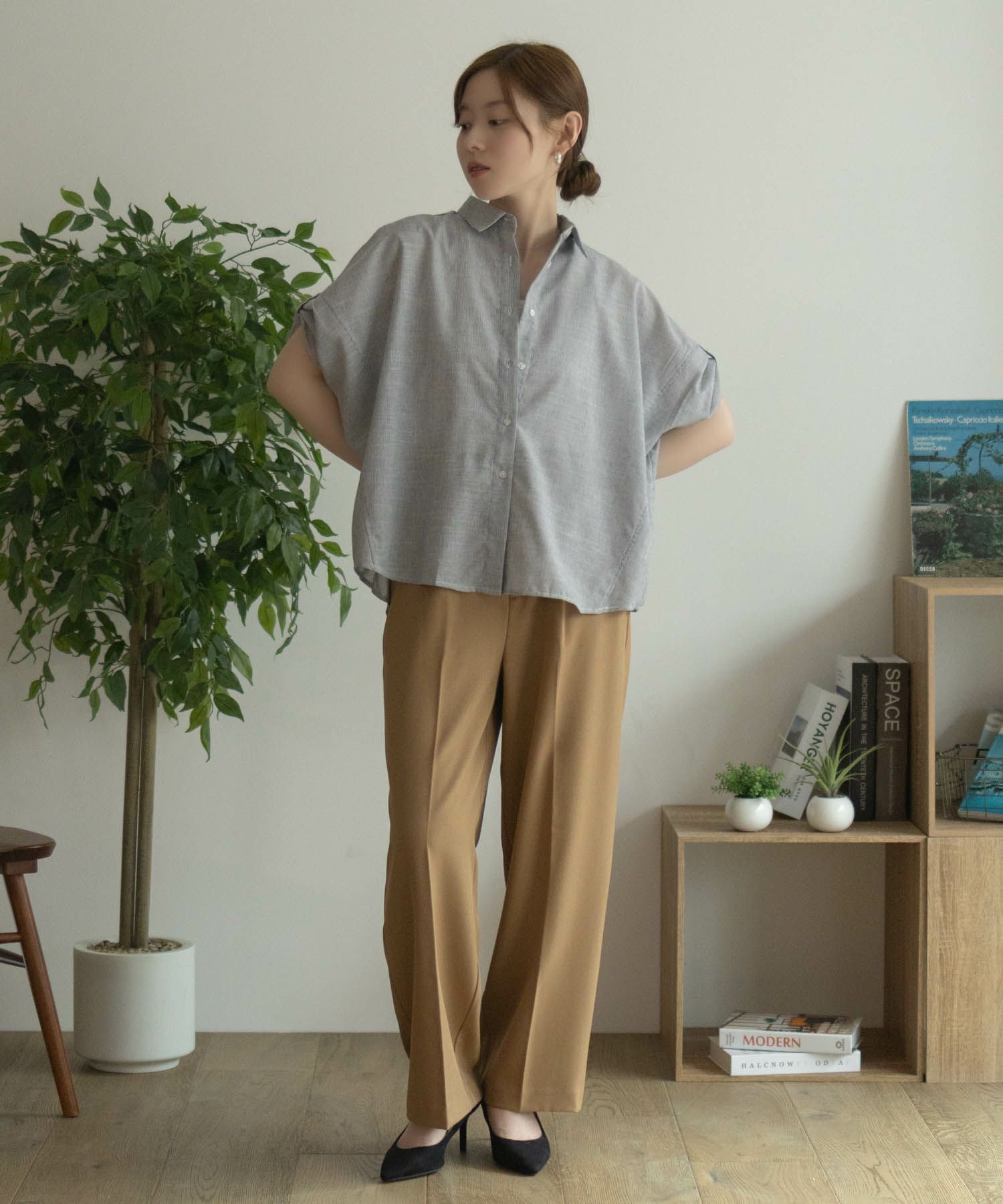 nAvy  袖リボン前開きシャツ レディース商品サムネイル-31