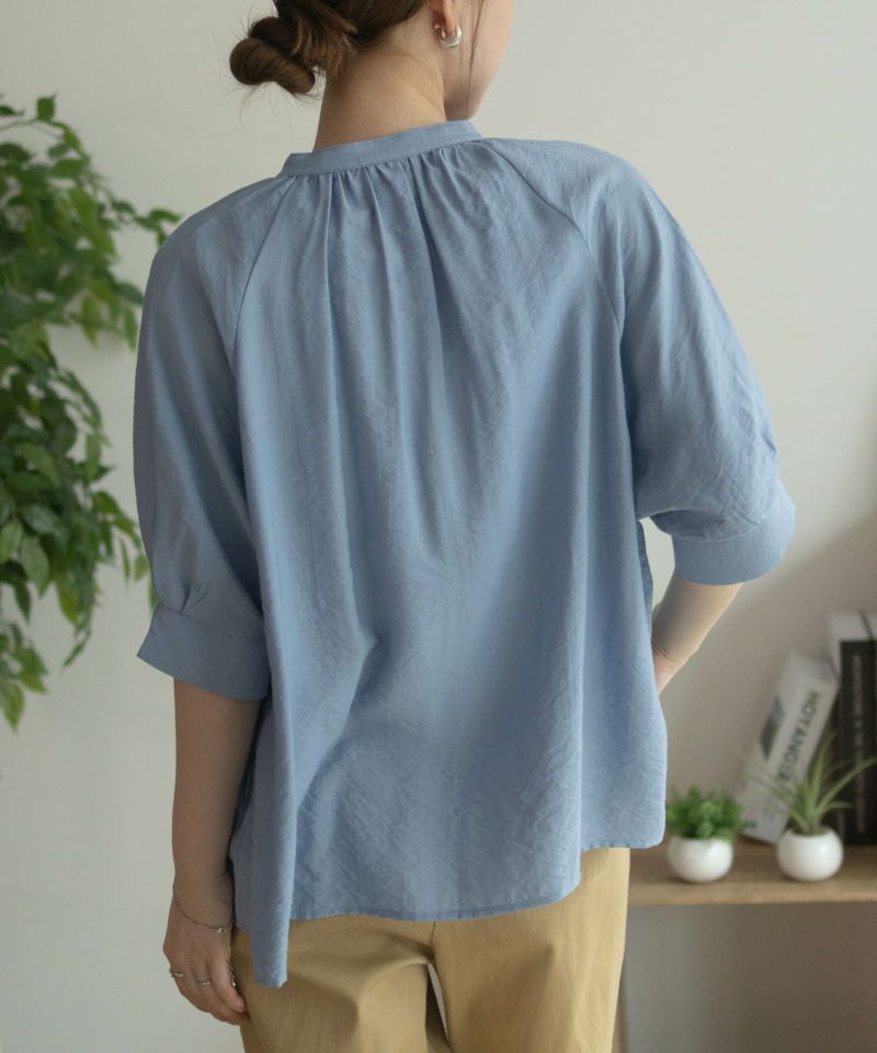 nAvy  5分袖スキッパーブラウス レディース商品画像-9