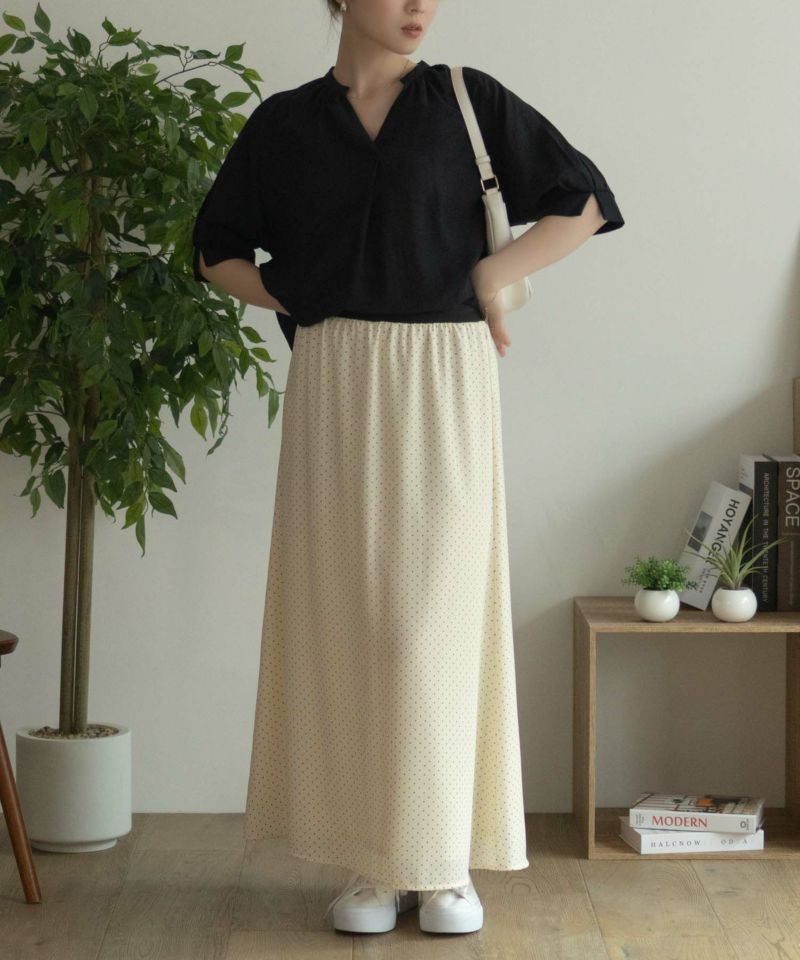 nAvy  5分袖スキッパーブラウス レディース商品画像-15