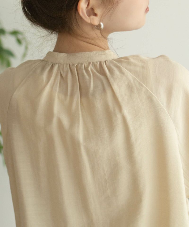 nAvy 5分袖スキッパーブラウス レディース商品画像-17