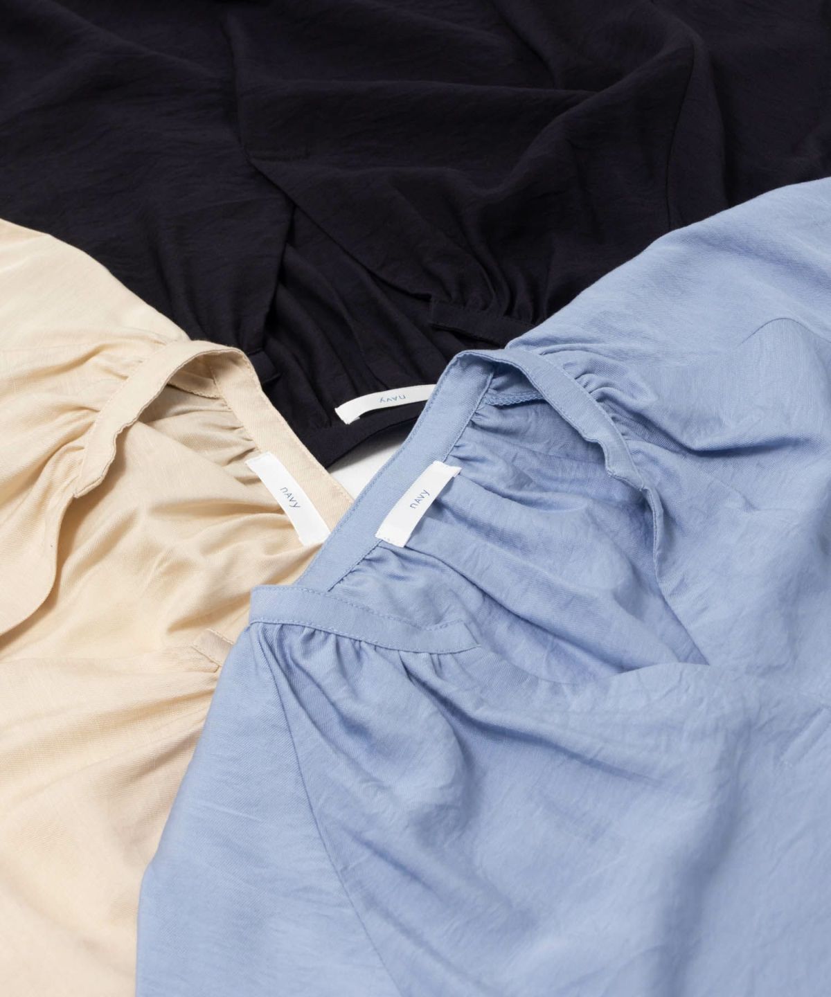 nAvy 5分袖スキッパーブラウス レディース