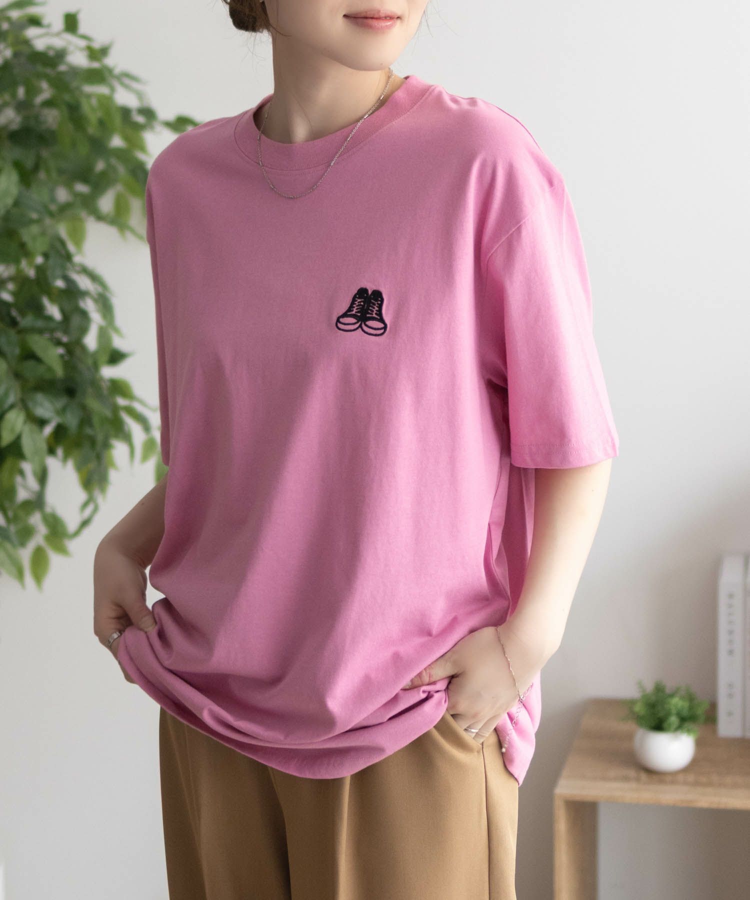 CONVERSE  バックBOXプリントTシャツ レディース メール便 対応商品商品画像-13