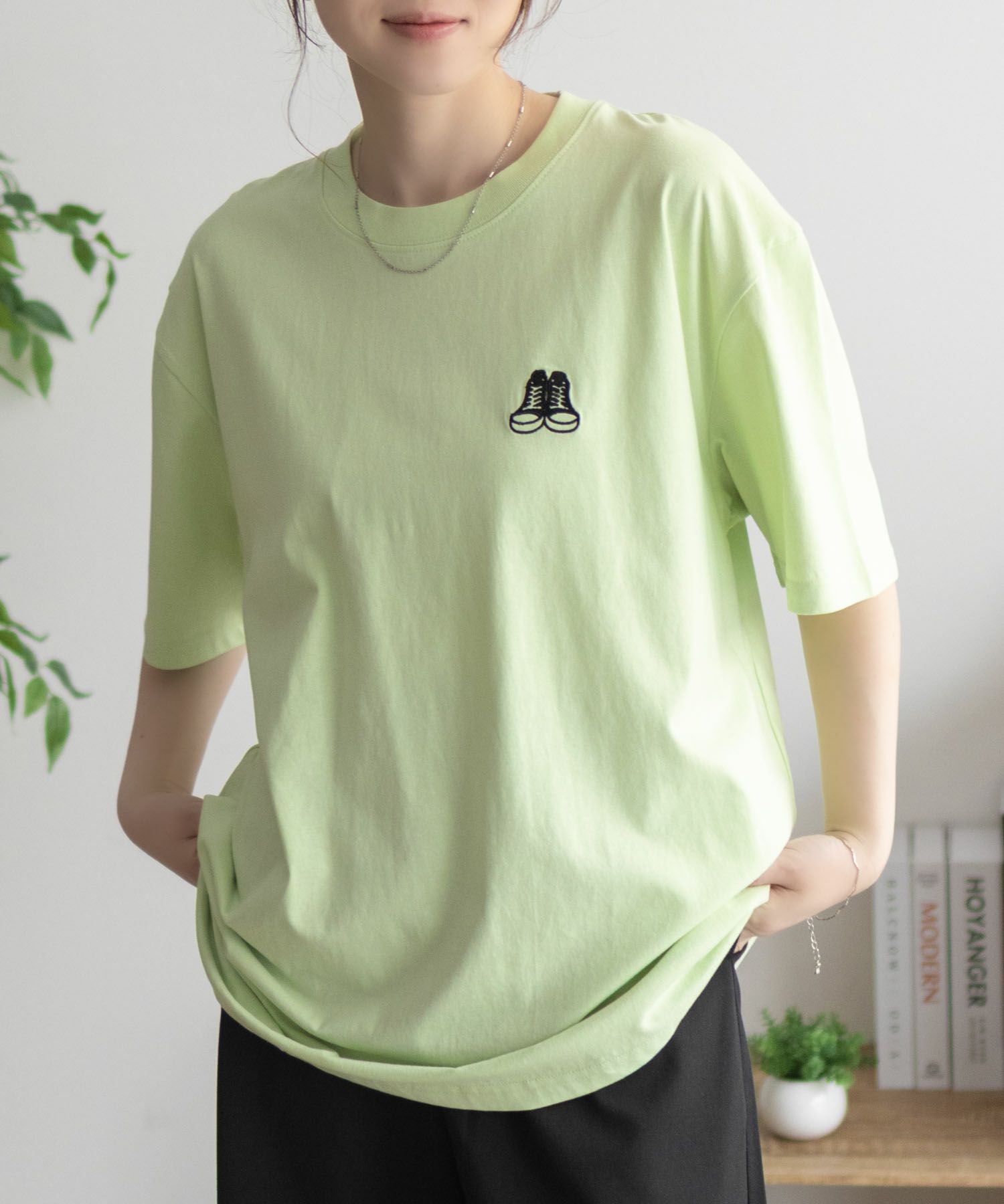 CONVERSE  バックBOXプリントTシャツ レディース メール便 対応商品商品サムネイル-15