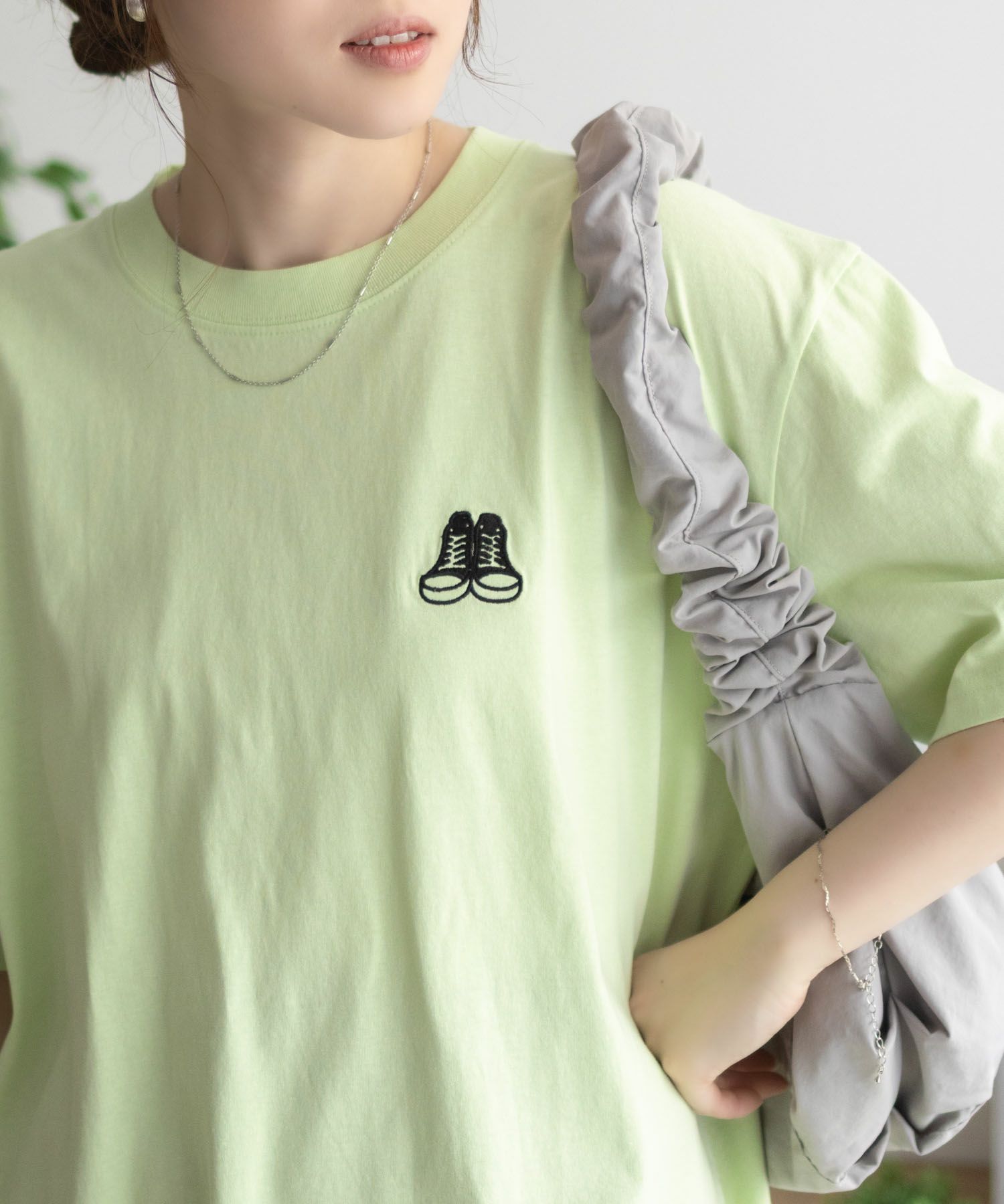 CONVERSE  バックBOXプリントTシャツ レディース メール便 対応商品商品サムネイル-16