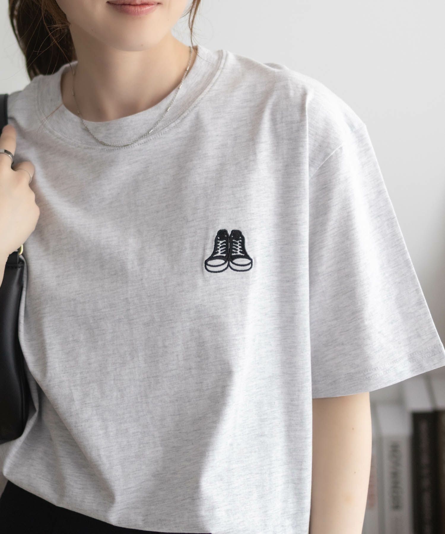 CONVERSE バックBOXプリントTシャツ レディース ネコポス 対応商品