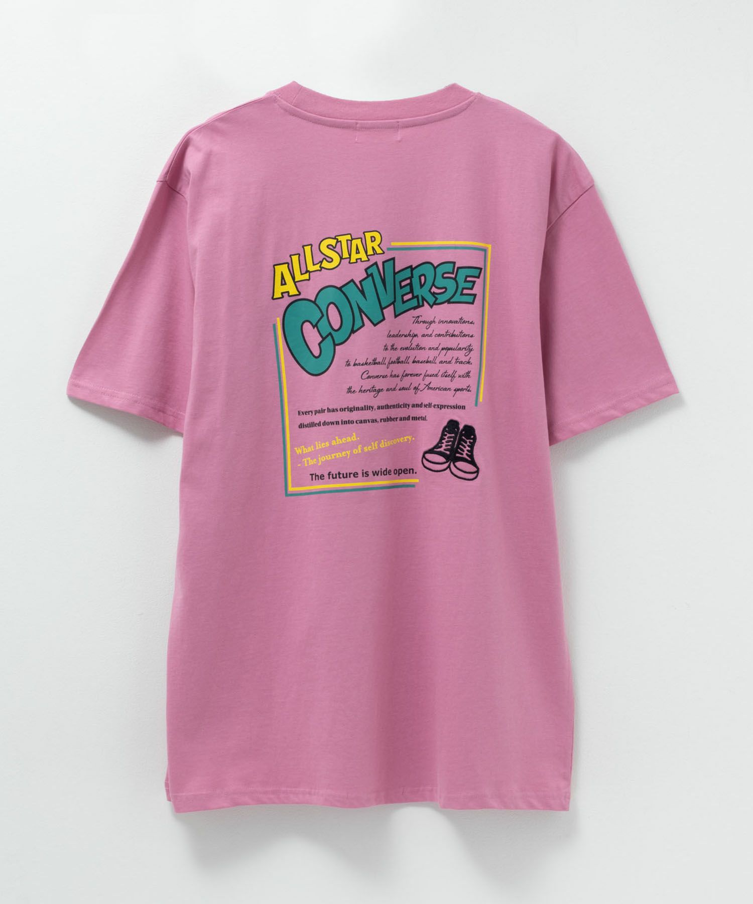 CONVERSE  バックBOXプリントTシャツ レディース メール便 対応商品商品画像-26