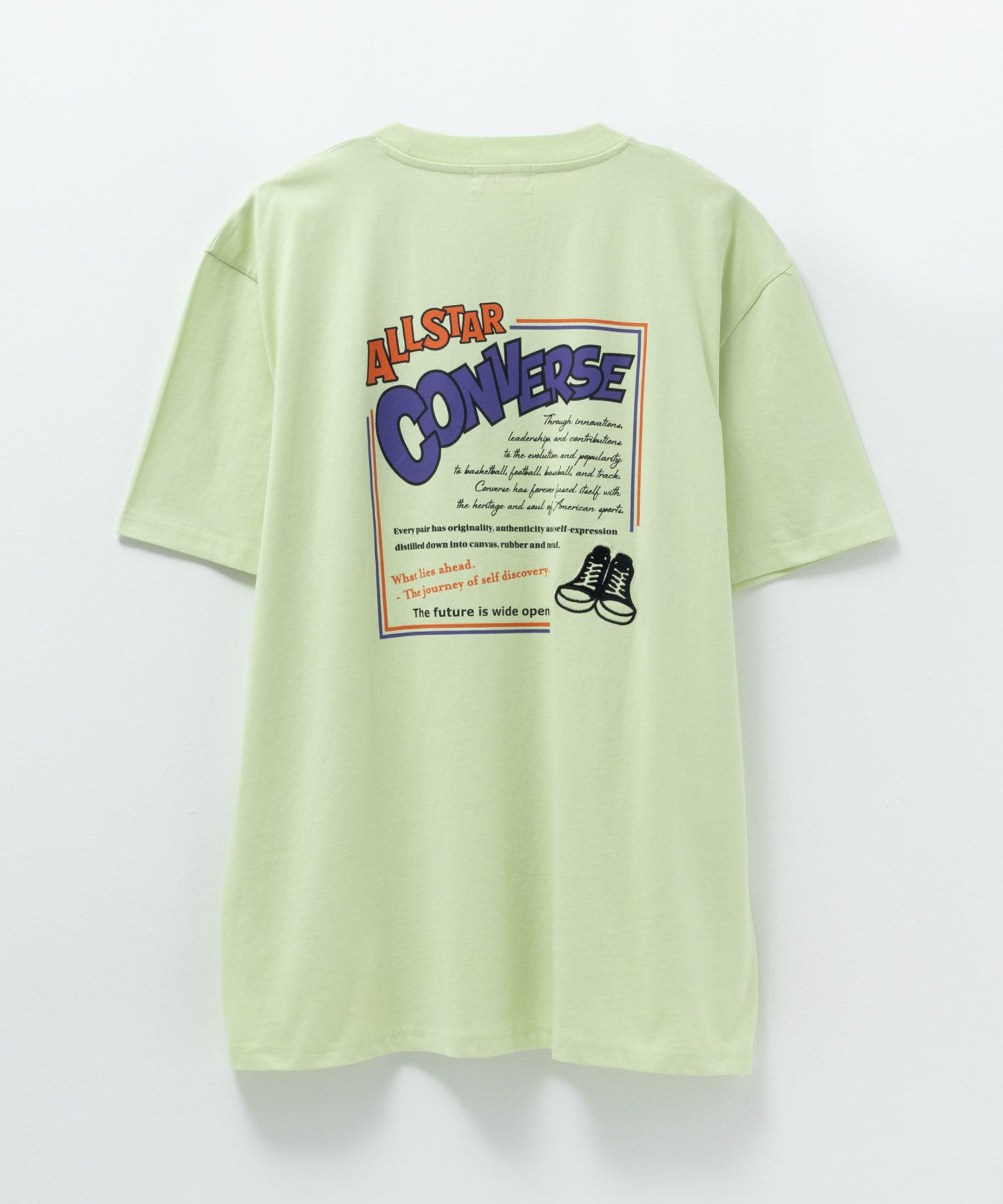 CONVERSE  バックBOXプリントTシャツ レディース メール便 対応商品商品画像-28
