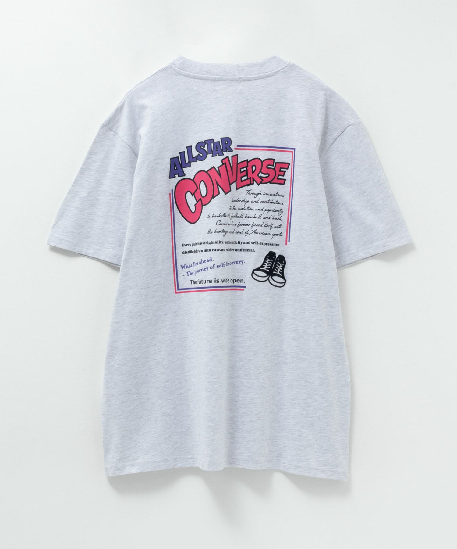 CONVERSE  バックBOXプリントTシャツ レディース メール便 対応商品商品画像-30
