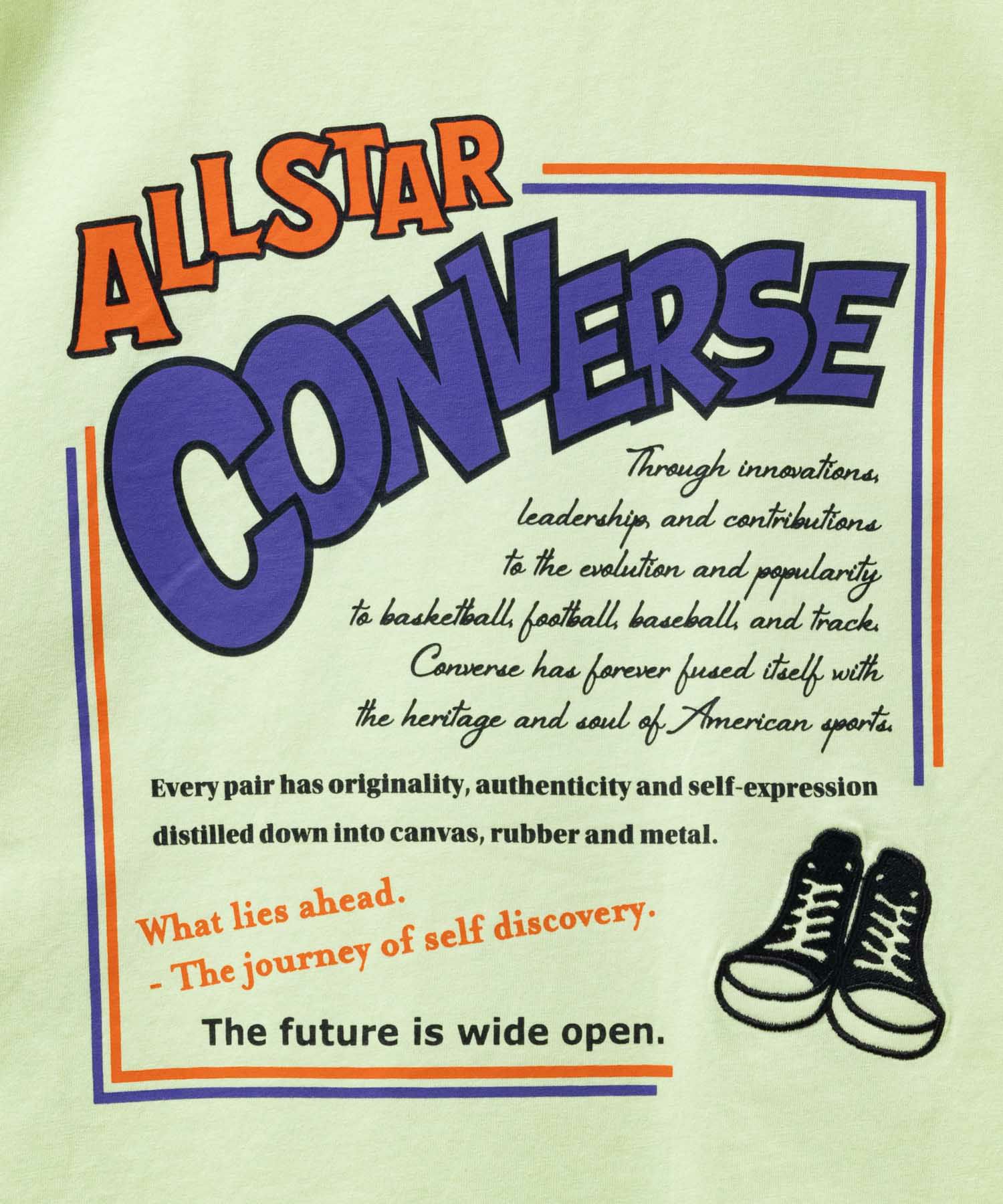 CONVERSE バックBOXプリントTシャツ レディース メール便 対応商品商品画像-34