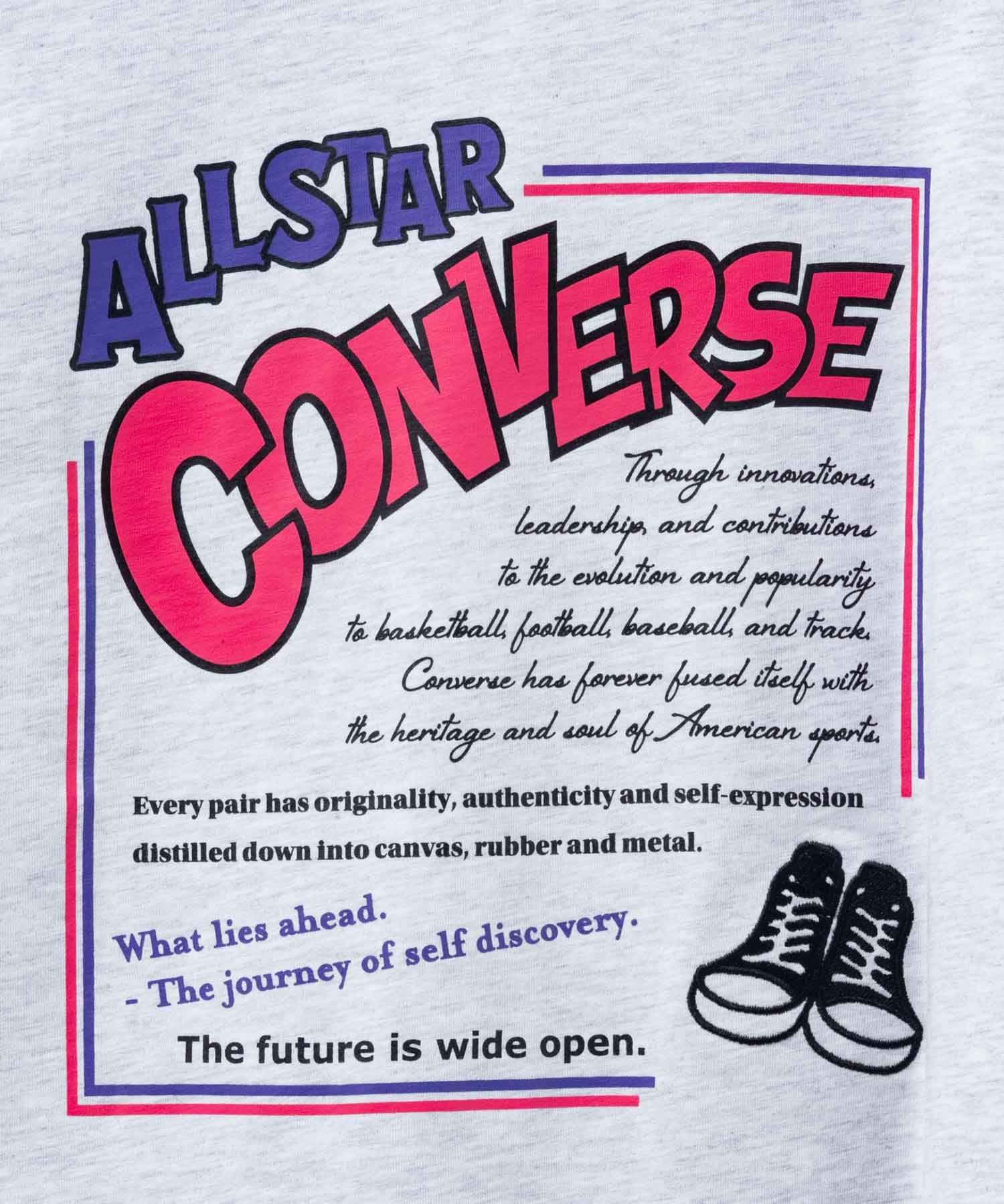 CONVERSE  バックBOXプリントTシャツ レディース メール便 対応商品商品画像-35