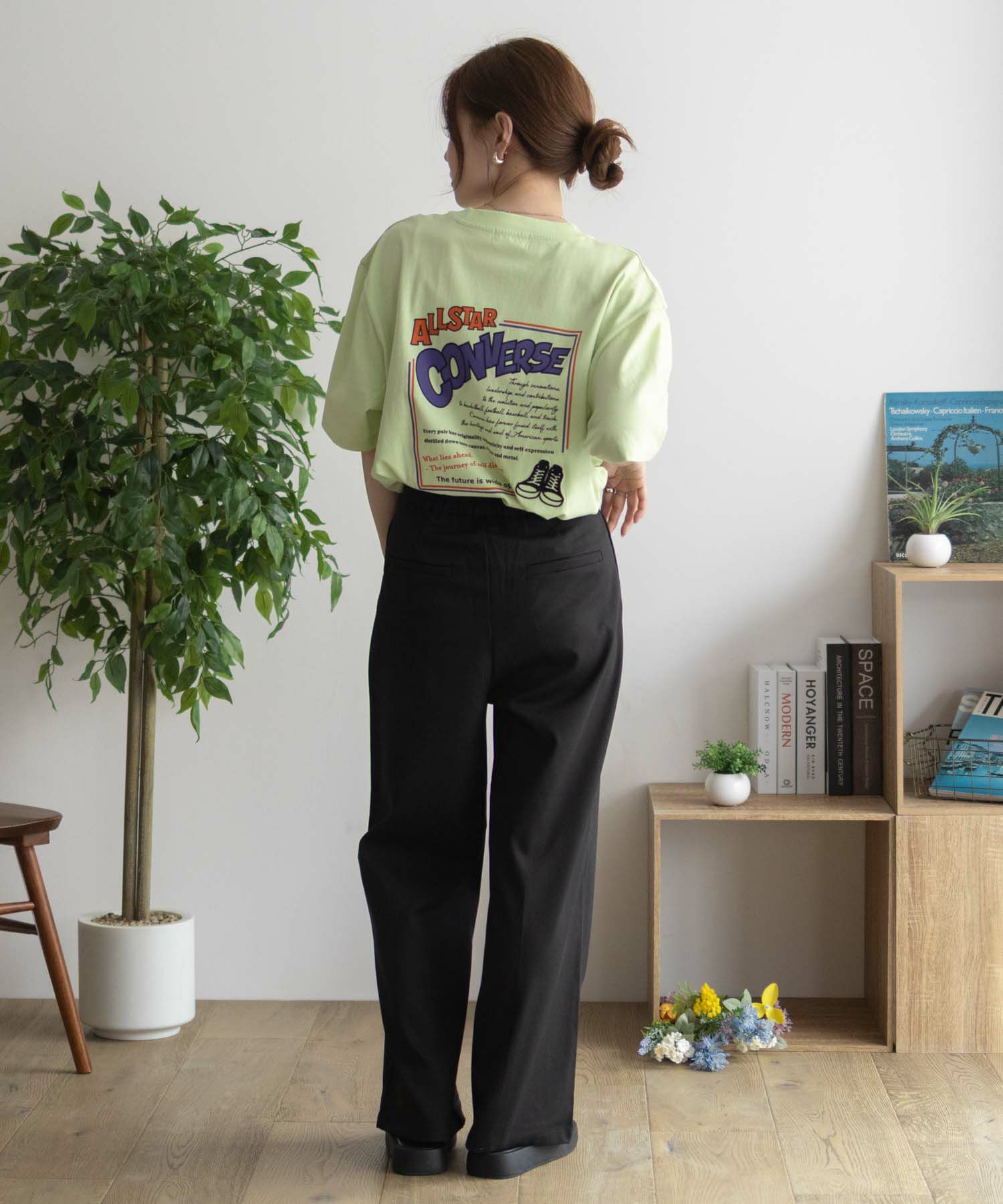 CONVERSE  バックBOXプリントTシャツ レディース メール便 対応商品商品サムネイル-38