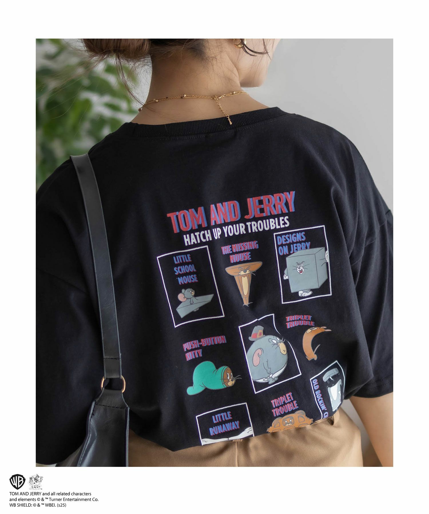 Tom and Jerry プリントTシャツ レディース メール便 対応商品商品画像-1