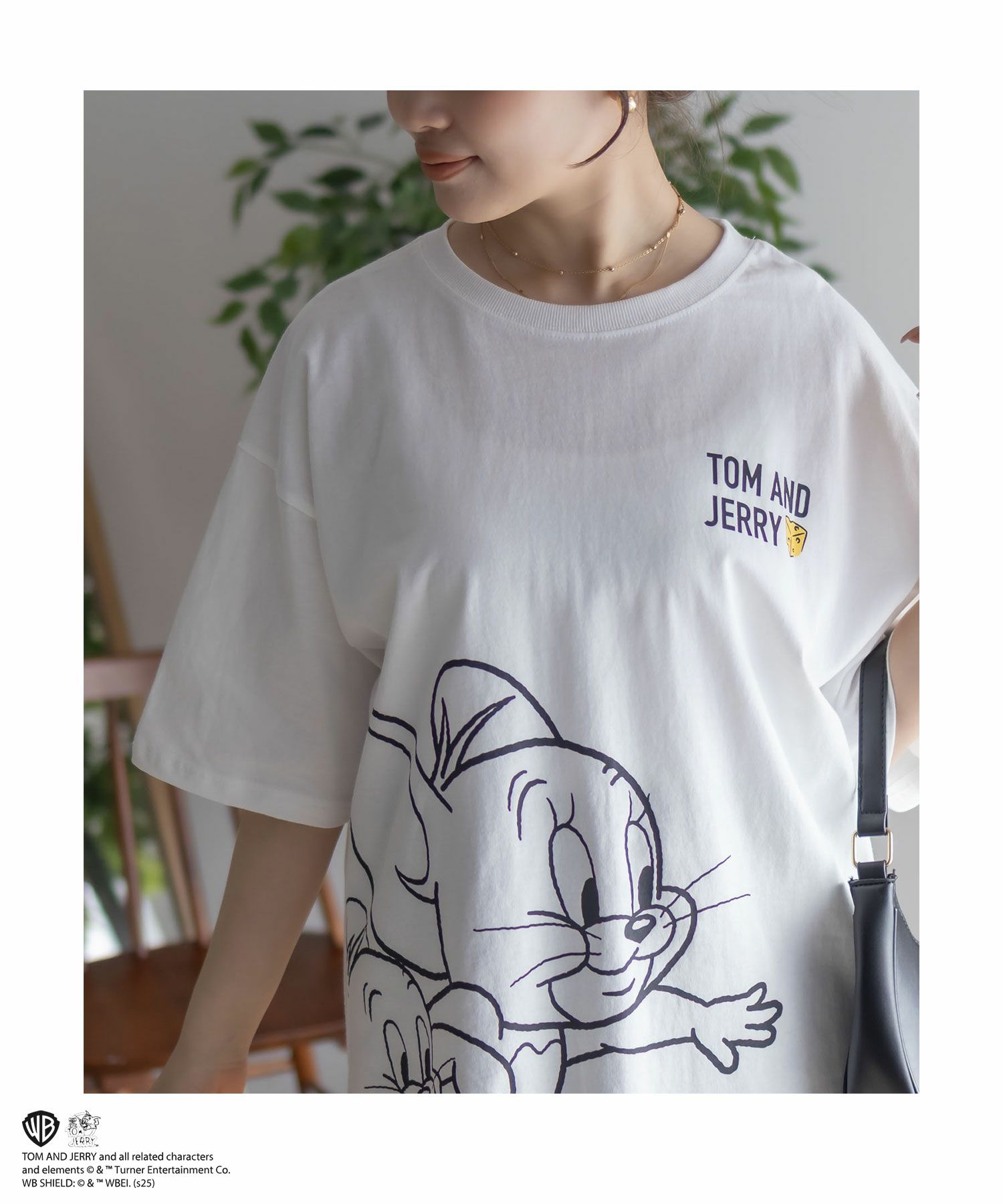 Tom and Jerry プリントTシャツ レディース メール便 対応商品商品画像-2
