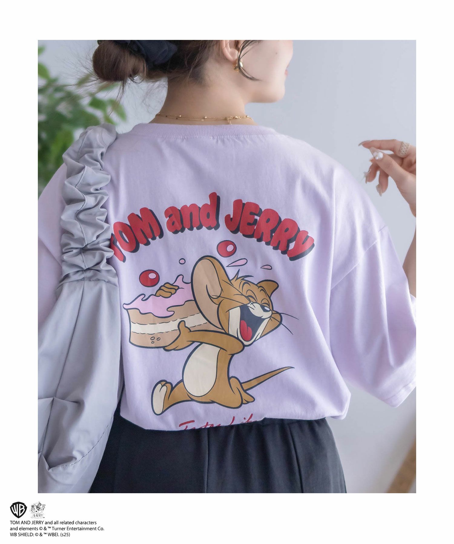 Tom and Jerry プリントTシャツ レディース メール便 対応商品商品画像-3