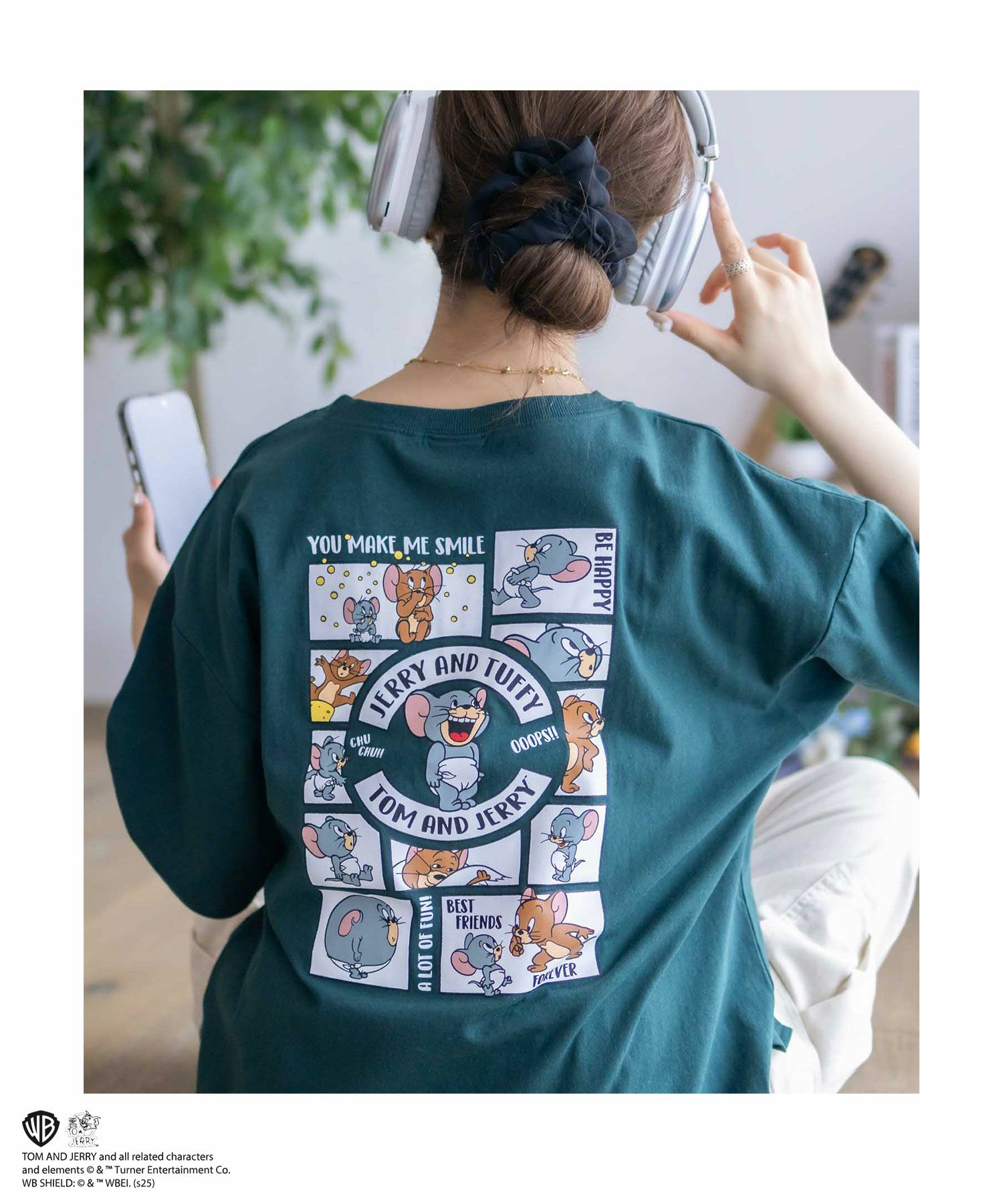 Tom and Jerry プリントTシャツ レディース ネコポス 対応商品