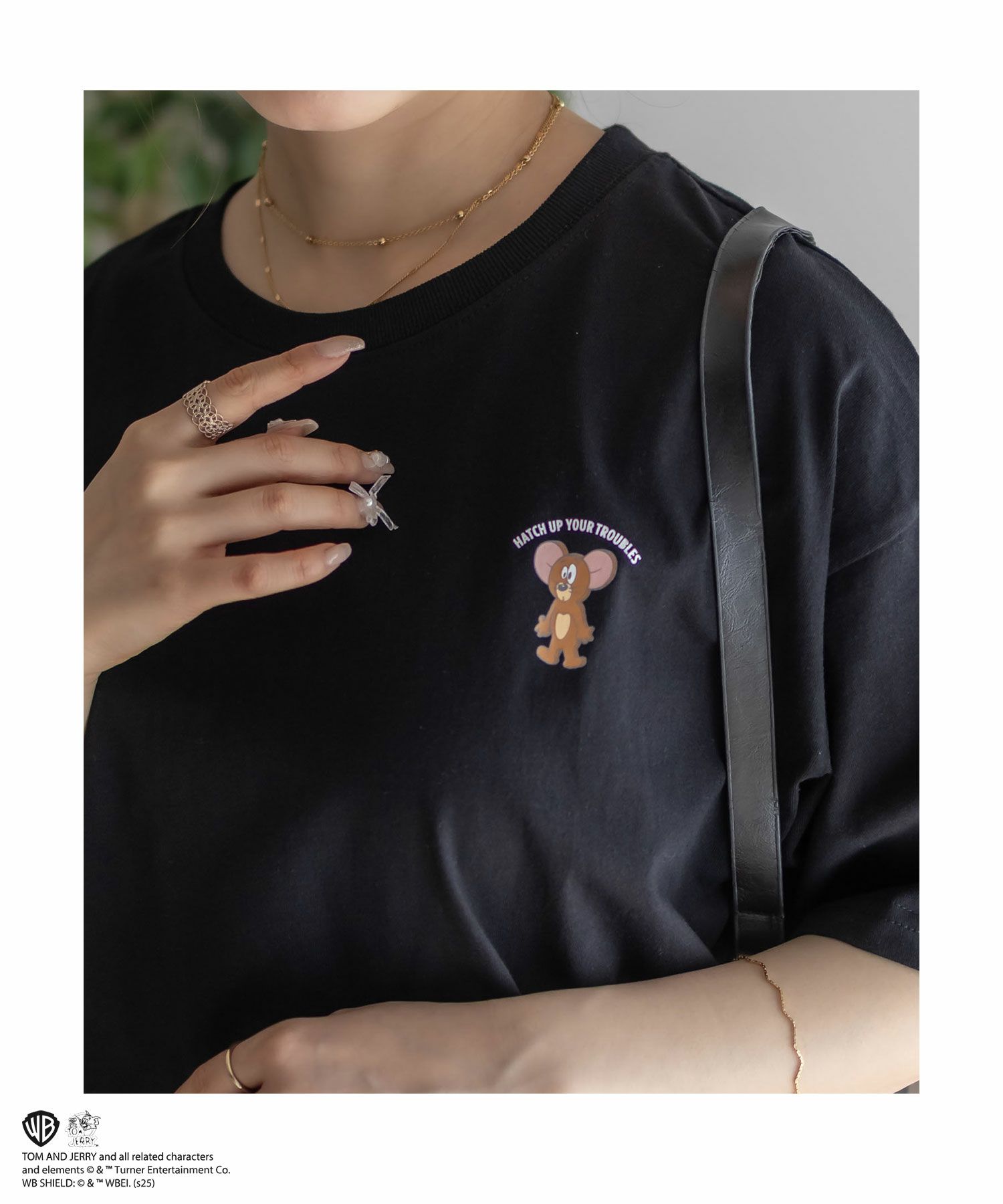 Tom and Jerry プリントTシャツ レディース メール便 対応商品商品サムネイル-6