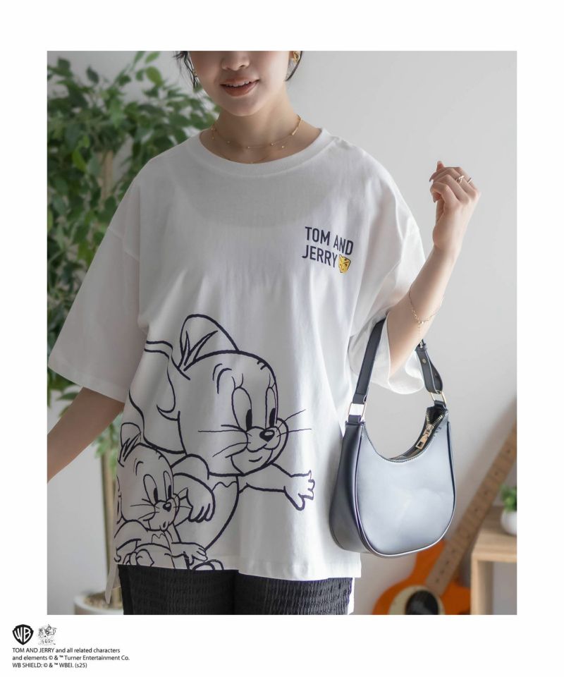 Tom and Jerry プリントTシャツ レディース メール便 対応商品商品画像-10