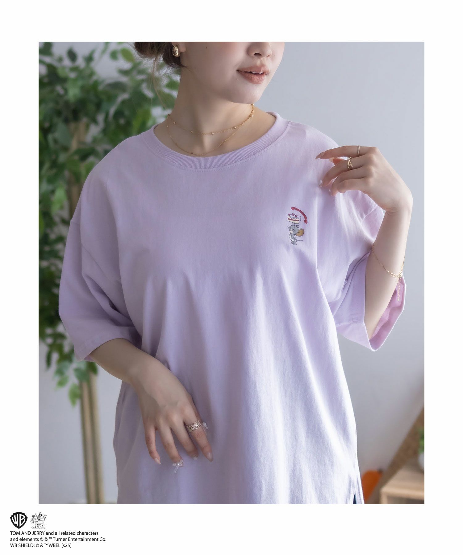 Tom and Jerry プリントTシャツ レディース メール便 対応商品商品サムネイル-13