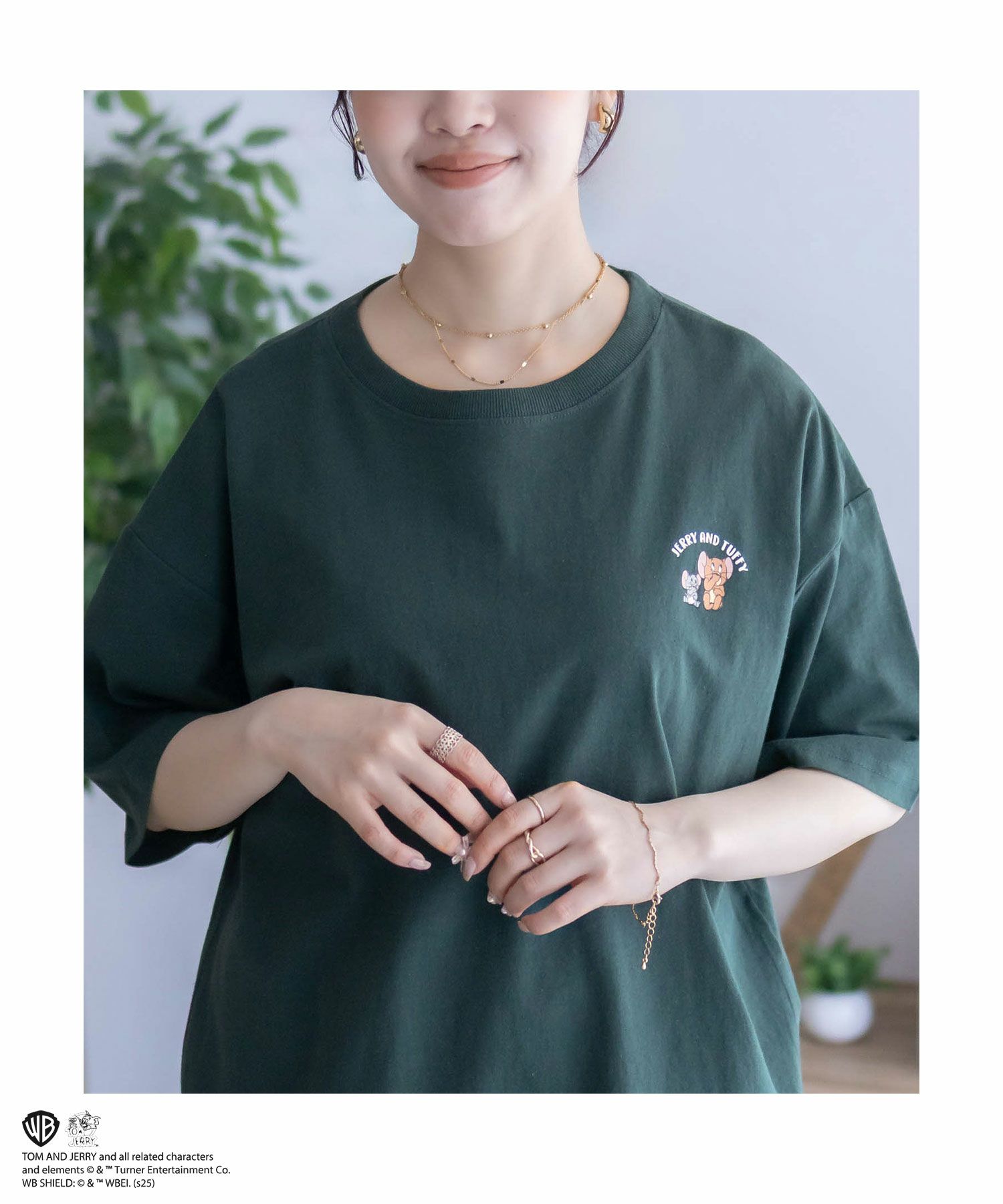 Tom and Jerry プリントTシャツ レディース メール便 対応商品商品サムネイル-16