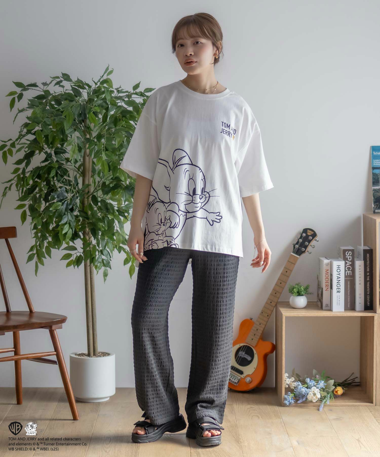 Tom and Jerry プリントTシャツ レディース ネコポス 対応商品