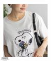 PEANUTS SNOOPY サガラ刺繍Tシャツ レディース メール便 対応商品商品サムネイル-7