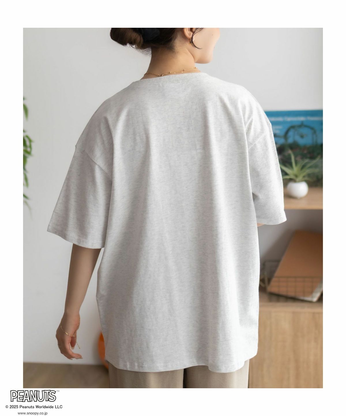 PEANUTS SNOOPY サガラ刺繍Tシャツ レディース ネコポス 対応商品