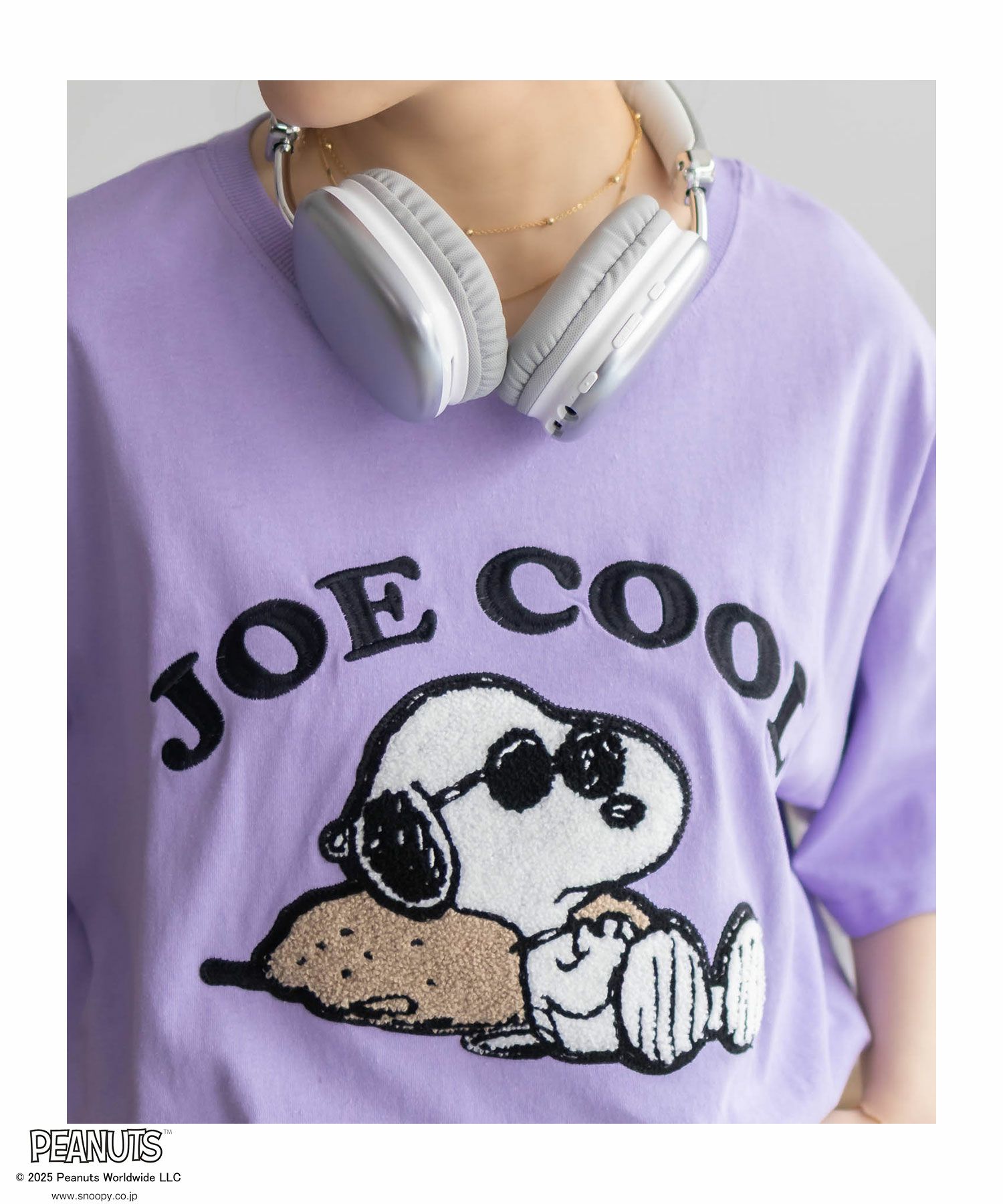 PEANUTS SNOOPY サガラ刺繍Tシャツ レディース メール便 対応商品商品画像-21