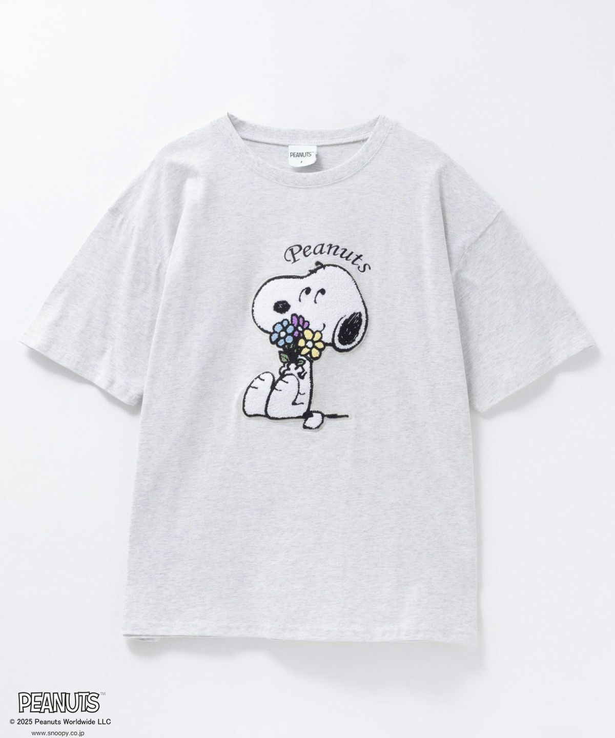 PEANUTS SNOOPY サガラ刺繍Tシャツ レディース ネコポス 対応商品